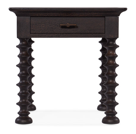 Big Sky Turned Leg End Table - Black by Hooker Furniture - View 3