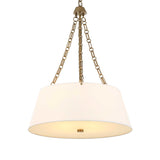 Andalucia 4 Light Drum Pendant - Gold / White by Uttermost - View 7