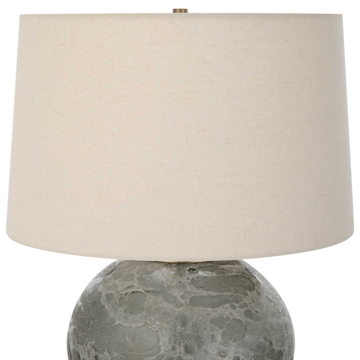 Lunia Gray Glass Table Lamp - Dark Gray by Uttermost - View 5
