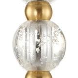 Ripple 1 Light Frost Glass Pendant - Gold by Uttermost - View 7
