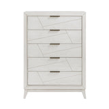 Antique White Finish Storage Drawers Chest Modern Bedroom Furniture 1pc