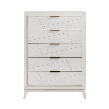 Antique White Finish Storage Drawers Chest Modern Bedroom Furniture 1pc