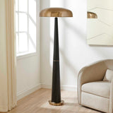 Davis Floor Lamp Black,Brass,Gold - Black / Gold by Uttermost - View 4