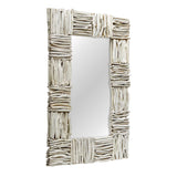 Lathey Teak Mirror Woodtone - Gray by Uttermost - View 4