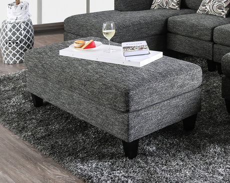 Gray Chenille 5pc Sectional Set Living Room Furniture Pillows Armless Chair Ottoman Chaise Plush Couch Sectionals - sold by Home Elegance USA