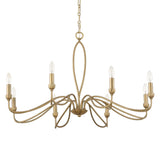 Corella 8 Light Chandelier - Gold by Uttermost - View 4