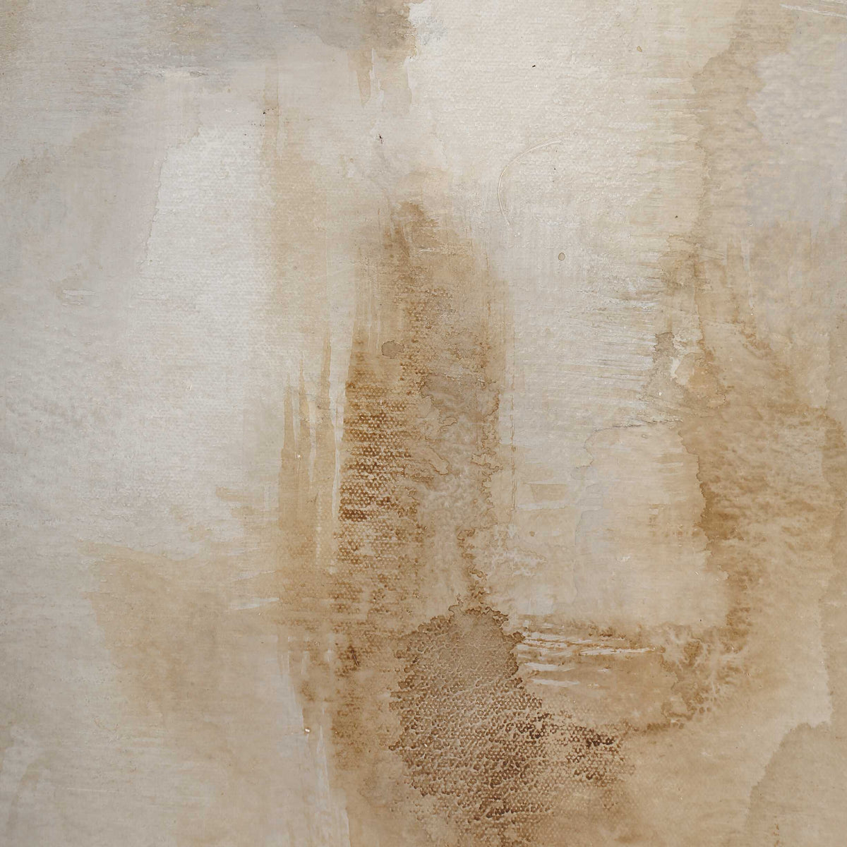 Remedy Hand Painted Modern Canvas Brown / Gray / White / Woodtone - Light Brown / Gray by Uttermost - View 5