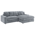 Marcus Fog Track Arms Reversible Sectional with Pillows - sold by Home Elegance USA