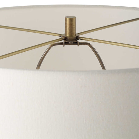Faro White Marble Floor Lamp by Uttermost - View 6