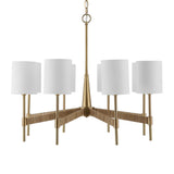 Lautoka Rattan 8 Light Chandelier - Light Brown by Uttermost - View 3