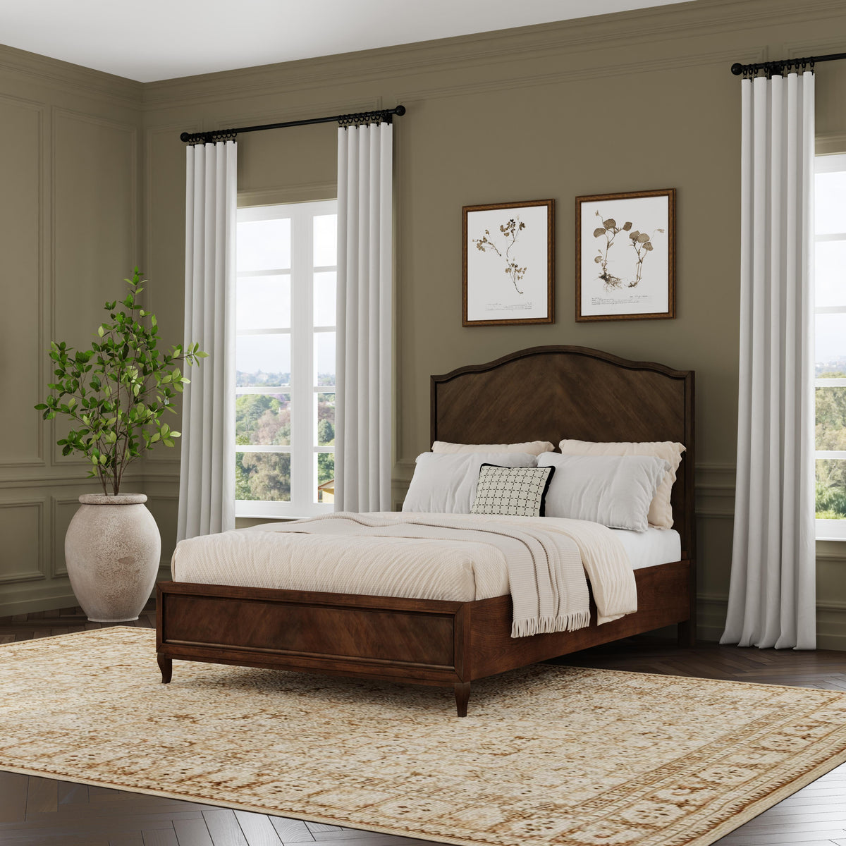 Bellevue Queen Bed - Whiskey Brown | Flexsteel