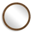 Cleveland Round Burl Wood Mirror Woodtone - Dark Brown by Uttermost - View 1