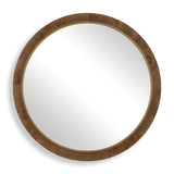 Cleveland Round Burl Wood Mirror Woodtone - Dark Brown by Uttermost - View 1