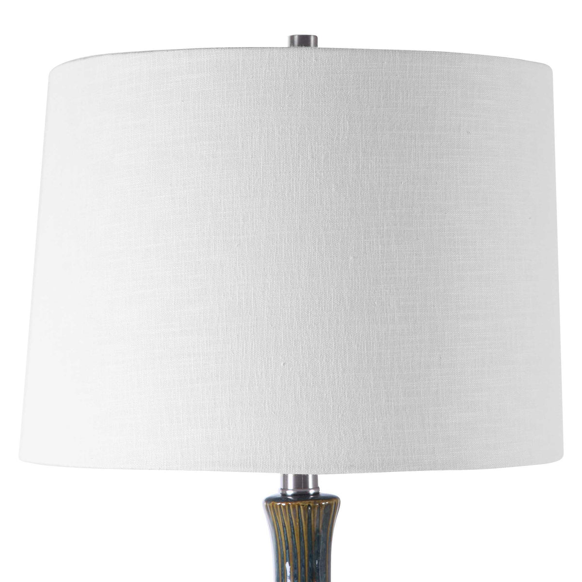 Eichler Mid-Century Table Lamp - White / Blue by Uttermost - View 4