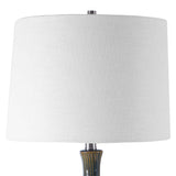 Eichler Mid-Century Table Lamp - White / Blue by Uttermost - View 4