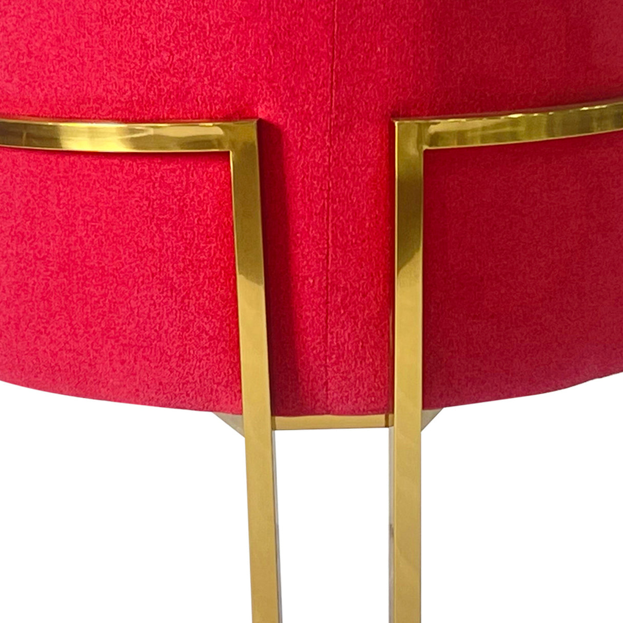 Red and Gold Sofa Chair - Home Elegance USA