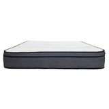 14 in. King Size Hybrid Mattress, Multi Layer Foam and Pocket Coil Mattress in a Bed