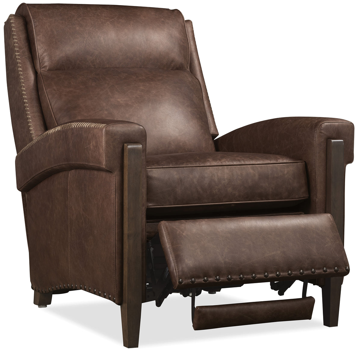 Whitton Power Recliner With Power Headrest - Dark Brown by Hooker Furniture - View 4