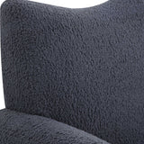 Teddy Slate Accent Chair - Dark Gray by Uttermost - View 7