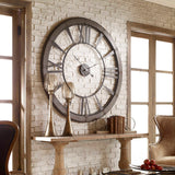 Ronan Wall Clock, Large - Dark Brown by Uttermost - View 4