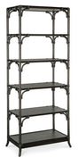 Retreat Pole Rattan Bookcase - Black by Hooker Furniture - View 1