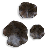 Two Wood Wall Decor (Set of 3) Mocha - Dark Brown by Uttermost - View 1