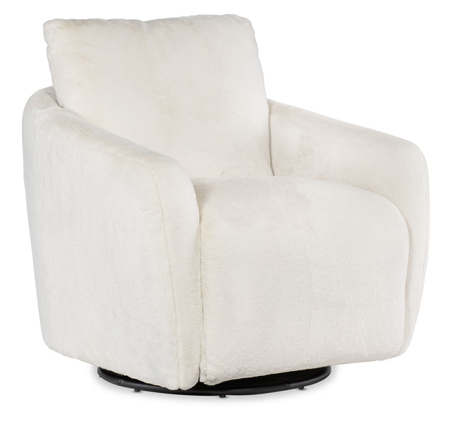 Bonnie Swivel Chair With Power Footrest - White by Hooker Furniture - View 1