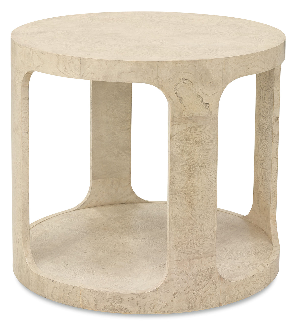 Archives Round End Table Alabaster - Beige by Hooker Furniture - View 1