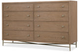 Sonnet Eight-Drawer Dresser - Dark Gray / Light Brown by Hooker Furniture - View 5