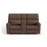Porter Power Reclining Loveseat With Console, Power Headrest, & Lumbar | Flexsteel