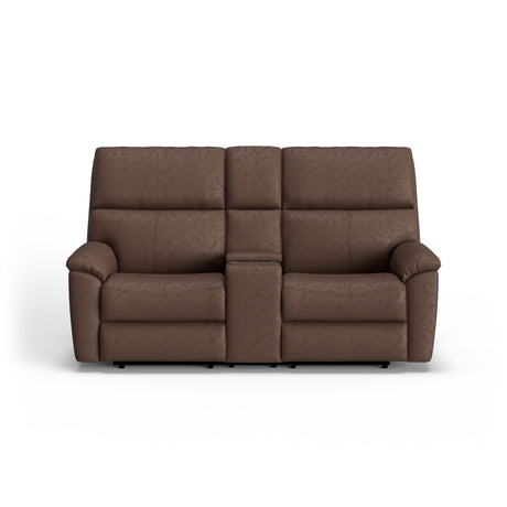 Porter Power Reclining Loveseat With Console, Power Headrest, & Lumbar | Flexsteel