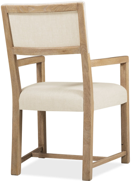 Driftwood Upholstered Arm Chair (Set of 2) Buckboard - Beige / Light Brown by Hooker Furniture - View 2