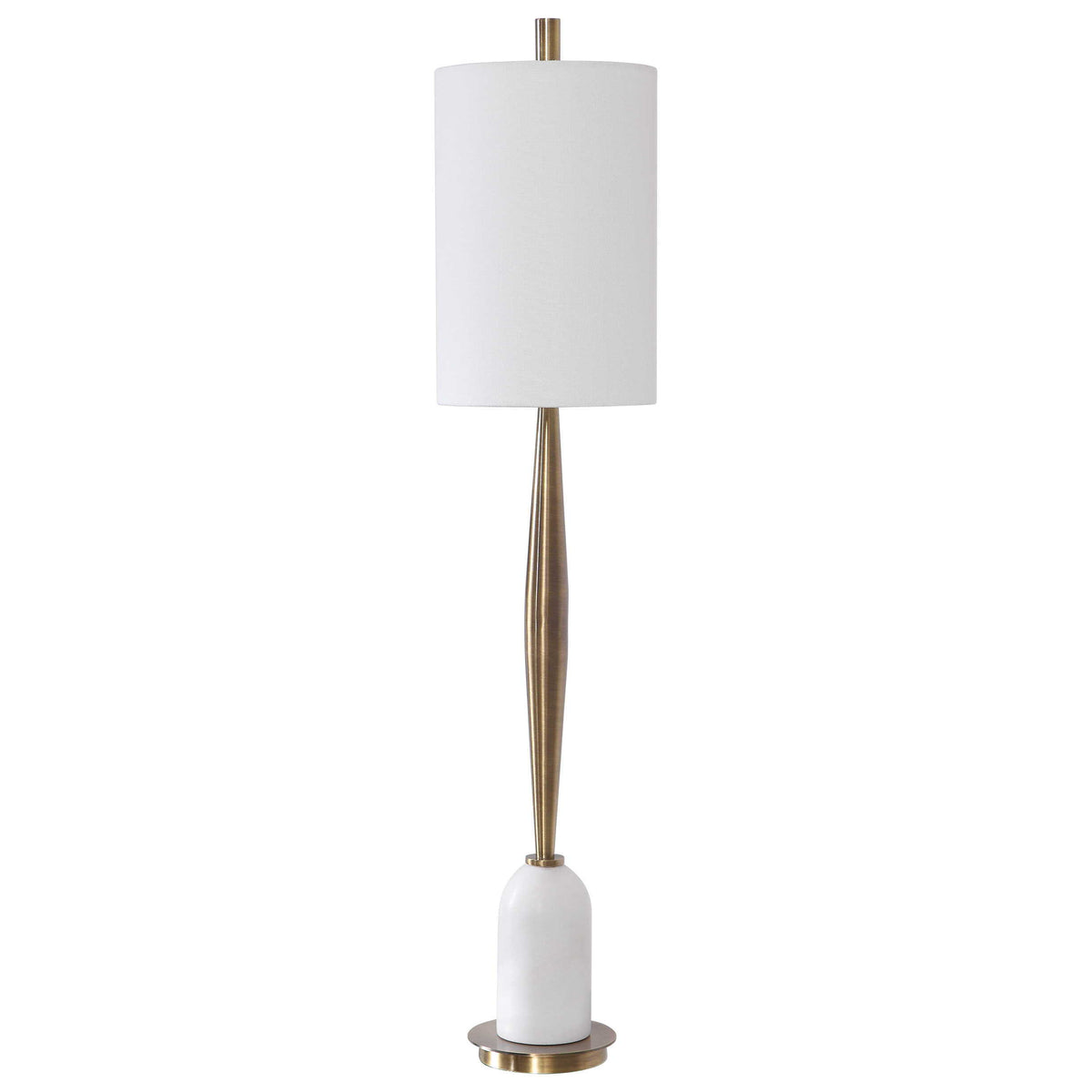 Minette Mid-Century Buffet Lamp - White / Yellow by Uttermost - View 3