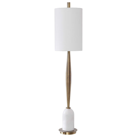Minette Mid-Century Buffet Lamp - White / Yellow by Uttermost - View 3