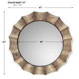 Gotham U Antique Silver Mirror - Silver / Gold | Uttermost