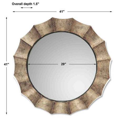 Gotham U Antique Silver Mirror - Silver / Gold | Uttermost