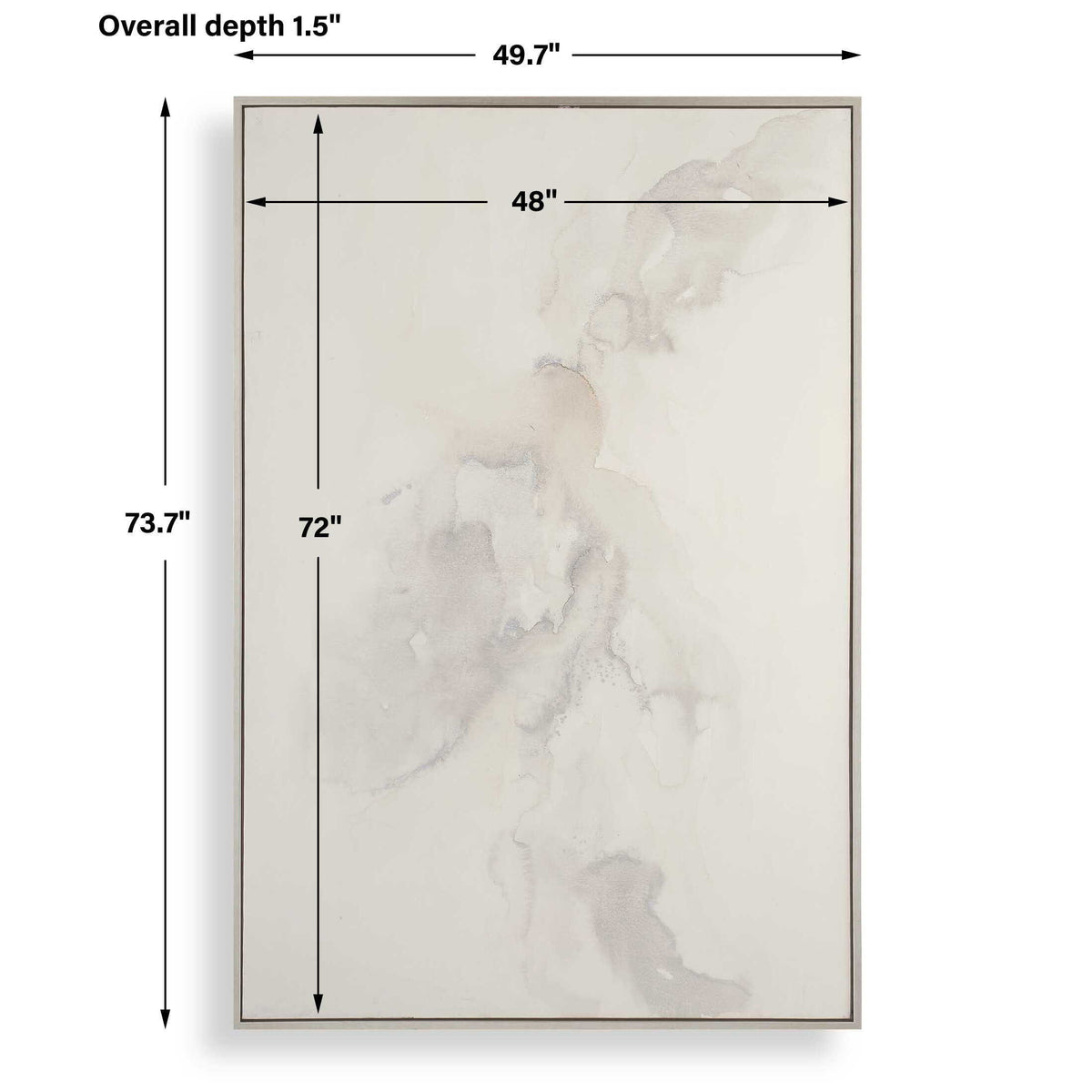 Evaporate Abstract Art - Gray by Uttermost - View 7