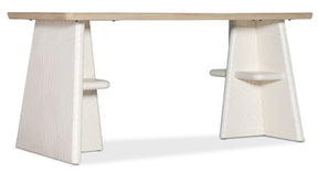 Commerce And Market Effie Writing Table - White / Light Brown by Hooker Furniture - View 1