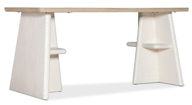 Commerce And Market Effie Writing Table - White / Light Brown by Hooker Furniture - View 1