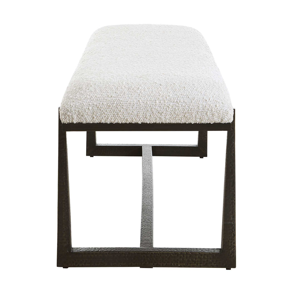 Midas Long Bench - Black / White by Uttermost - View 5