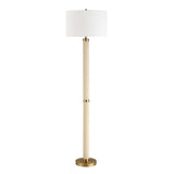 Wessex Floor Lamp - Gold / White by Uttermost - View 3