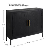 Front Range Dark Oak 2 Door Cabinet - Dark Brown by Uttermost - View 11