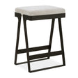 Hover Iron Counter Stool - Black / White by Uttermost - View 1