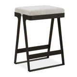 Hover Iron Counter Stool - Black / White by Uttermost - View 1