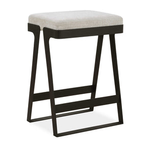 Hover Iron Counter Stool - Black / White by Uttermost - View 1