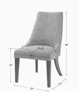 Daxton Armless Chair Earth Tone - Beige / Dark Brown by Uttermost - View 8
