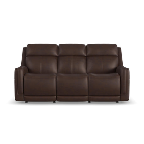 Alister Power Gliding Sofa With Power Headrests & Lumbar - Burnt Umber | Flexsteel