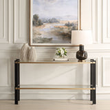 Cunene Contemporary Console Table - Black / Gold by Uttermost - View 2