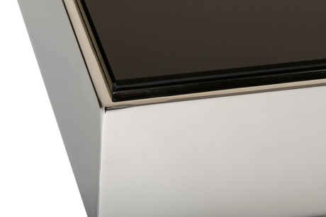 Courtland Modern Stainless Steel Dining Table - View Image 1