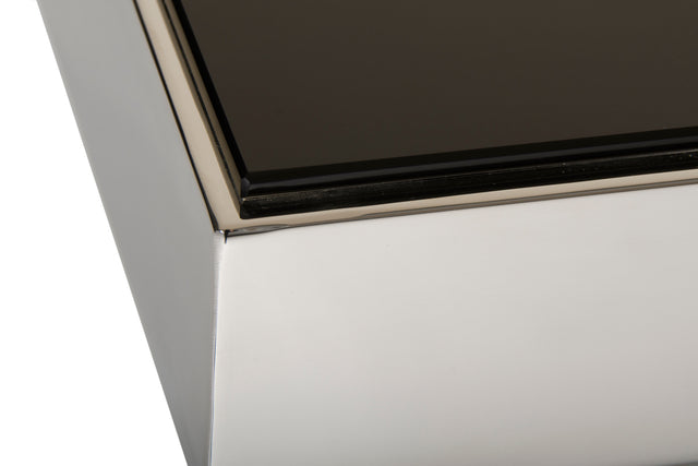 Courtland Modern Stainless Steel Dining Table - View Image 1